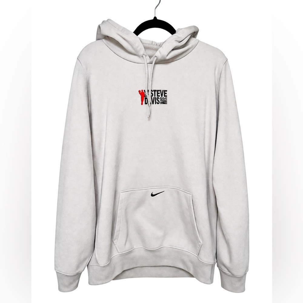 Nike Steve Davis Show Men’s XXL Hoodie Gray Pullover Swoosh Graphic Sweatshir